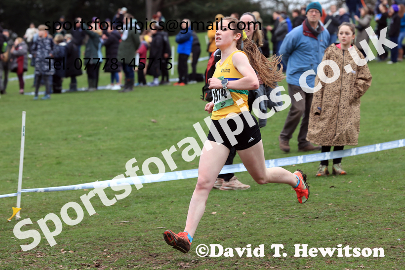 Girls Under-15s 2026 UK CAU Inter Counties Cross Country, Wollaton Park, Nottingham. Photo: David T. Hewitson/Sports for All Pics